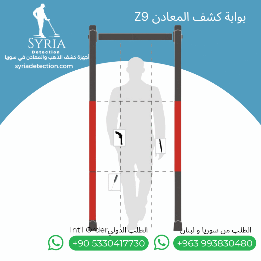 بوابة كشف المعادن متعددة المناطق