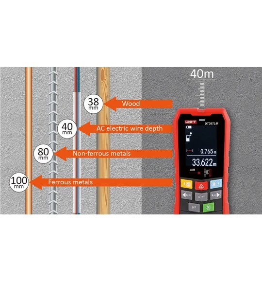 جهاز الكشف داخل الجدران في سوريا UNI -T UT387LM Wall Scanner